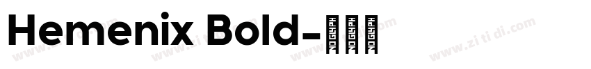 Hemenix Bold字体转换